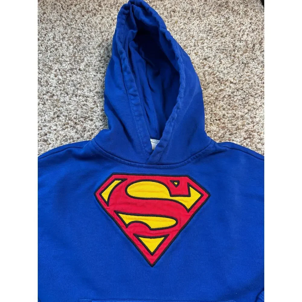 GAP Kids/DC Superman Boys zip up Hoodie/Sweatshirt, size 6-7,  Blue